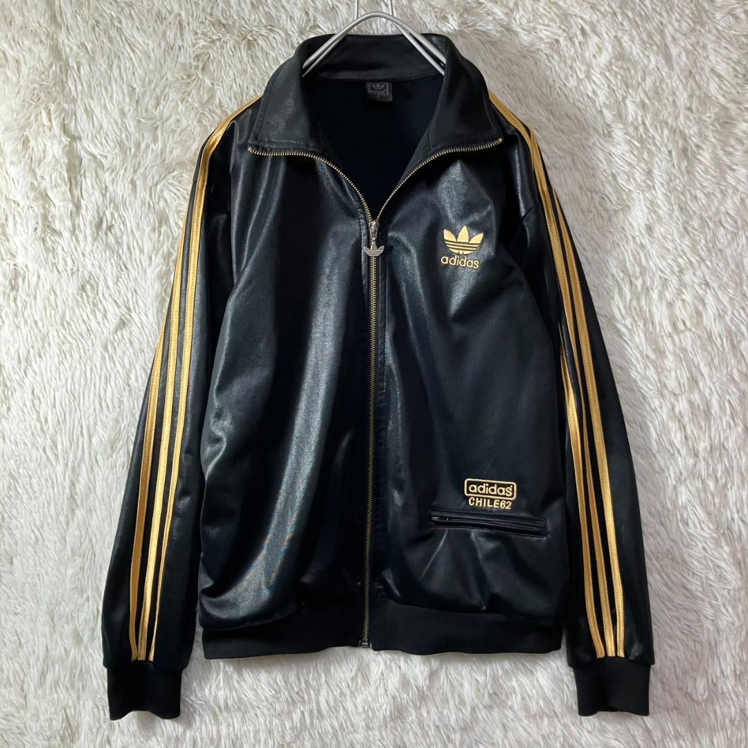 美品 アディダス トラックジャケット CHILE62 万国旗タグ 刺繍ロゴ L