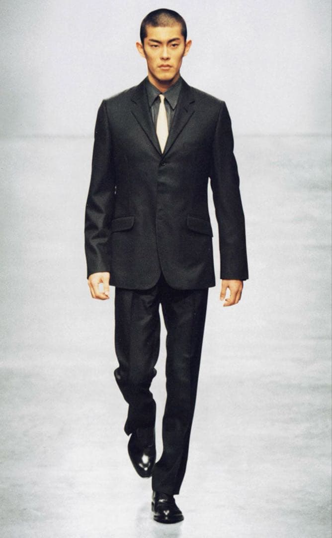 スーツ 1998aw prada wool velcro set up (44)