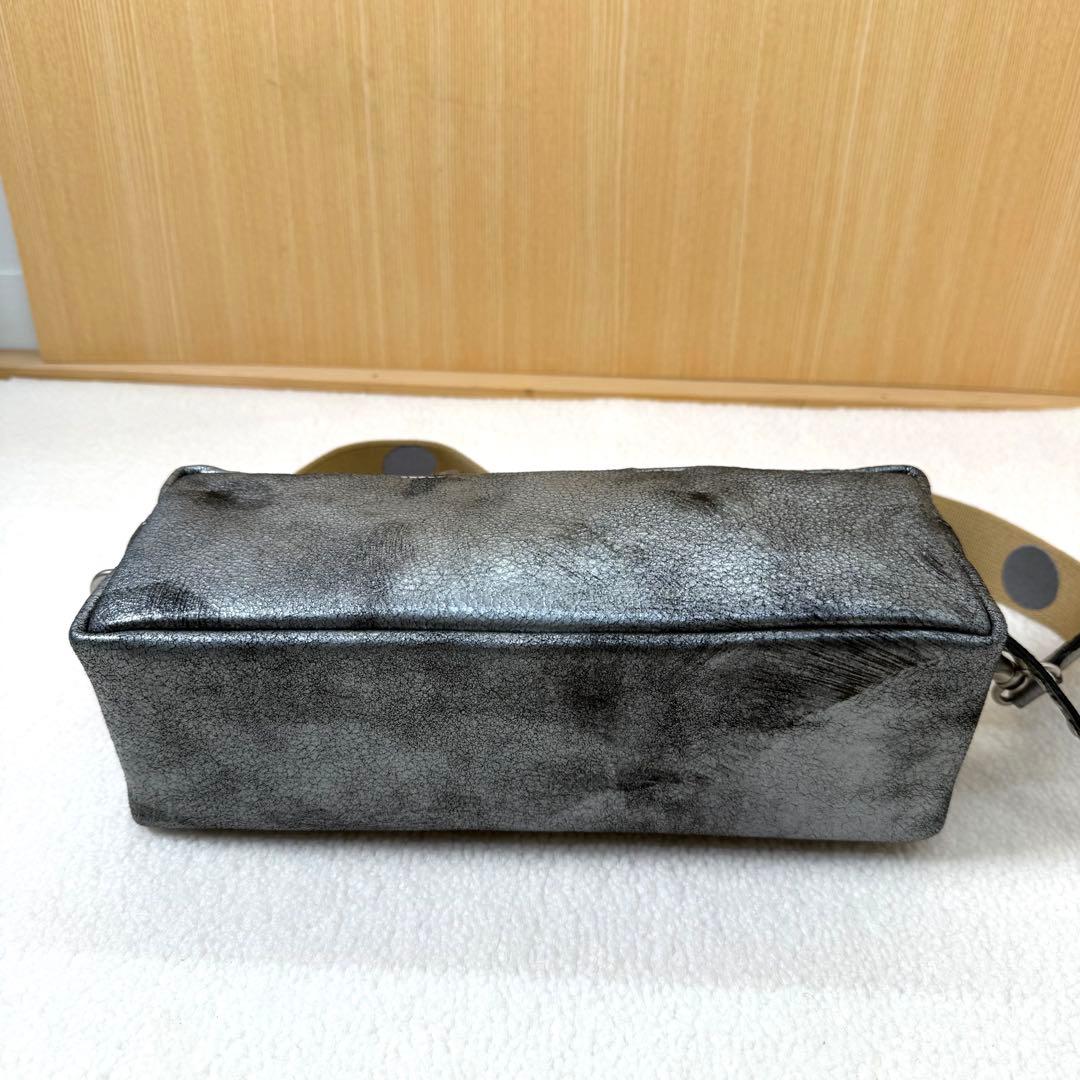 DEUX MILLE シープレザー　2way ショルダーバッグ　ドット柄　美品