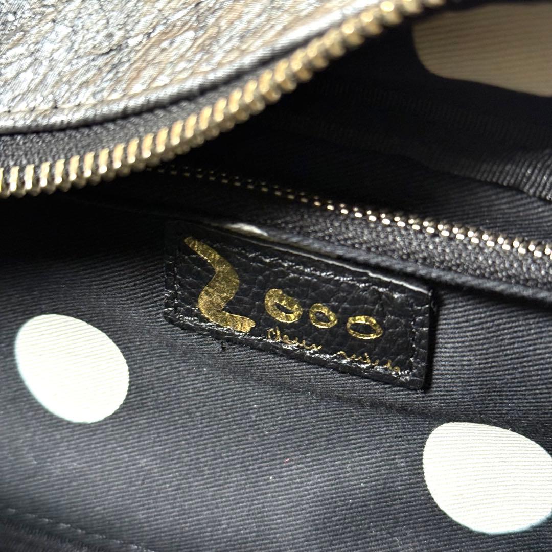 DEUX MILLE シープレザー　2way ショルダーバッグ　ドット柄　美品