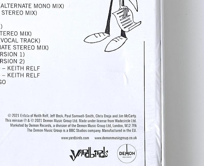 新品未開封 廃盤 YARDBIRDS ROGER THE ENGINEER