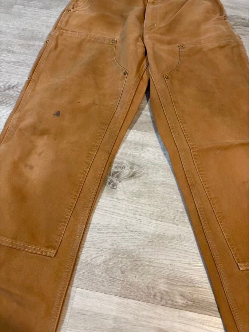 376 Carhartt B01 ダブルニー USA製 ブラウン