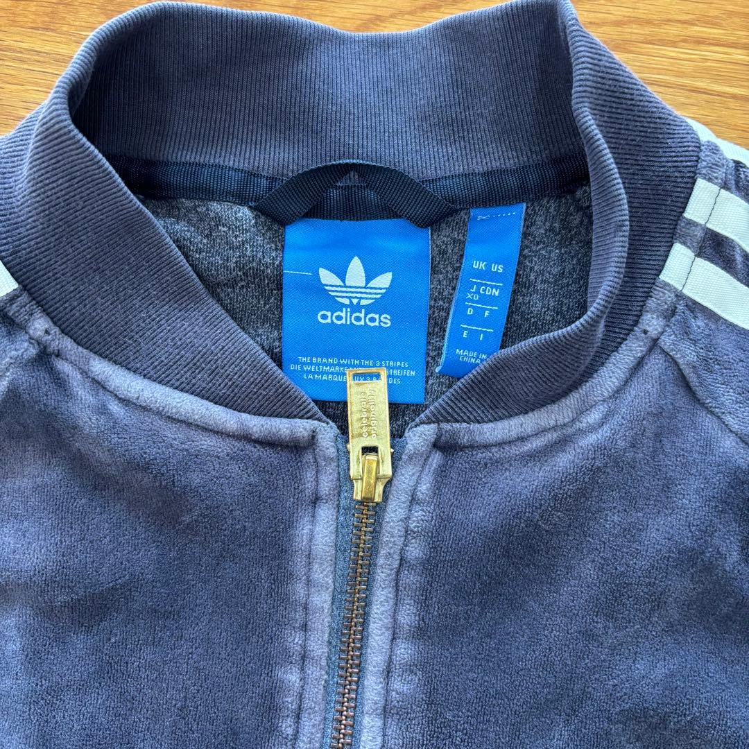 ハ*@様 adidas トラックジャケット ベロア SST ダークネイビー　常田