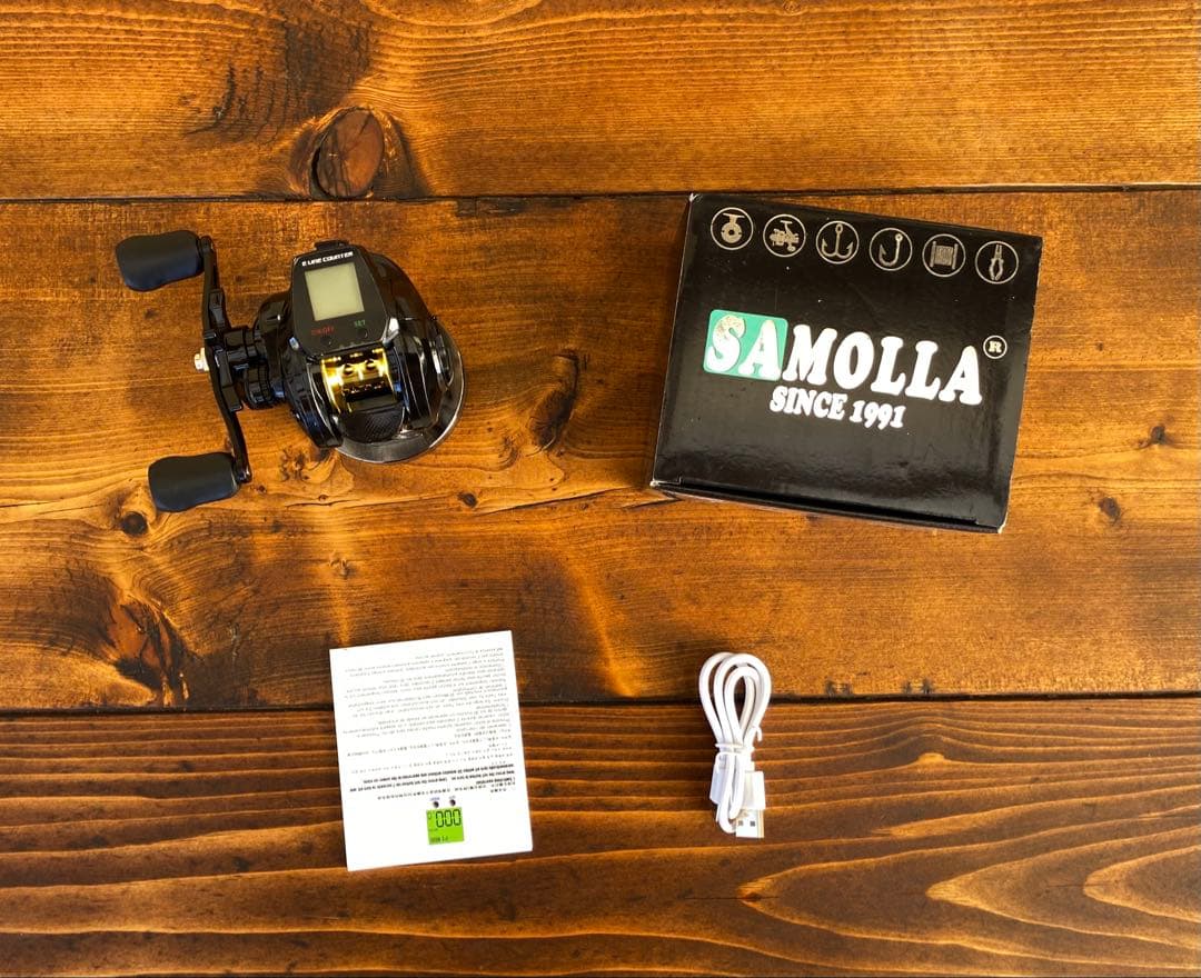 ジギング　イカメタル　 デジタルカウンター付きリール　レフトハンドル　オフショア