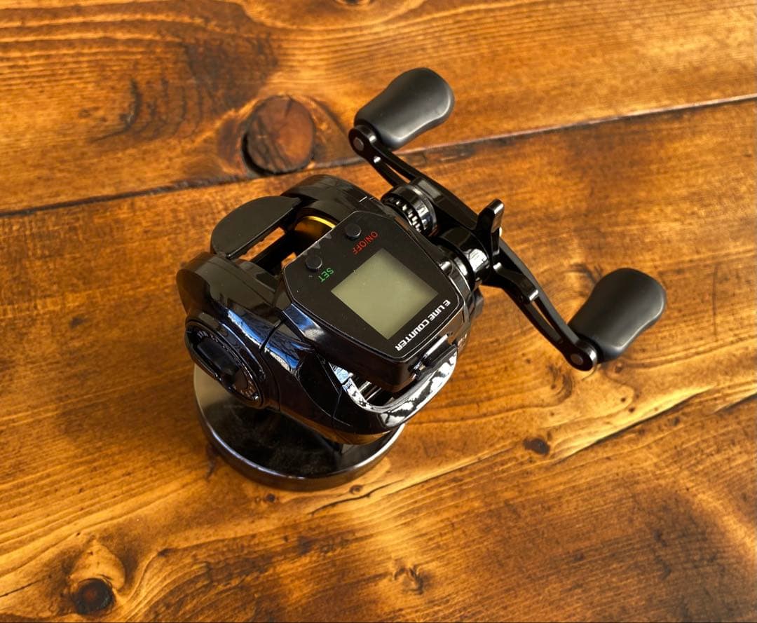 ジギング　イカメタル　 デジタルカウンター付きリール　レフトハンドル　オフショア