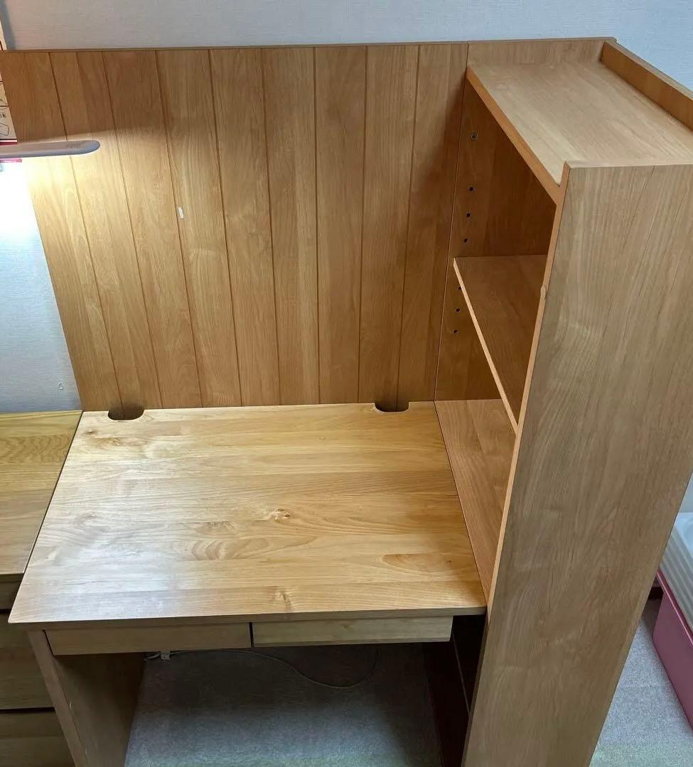 cheese！【国産家具】堀田木工所・半個室デスク本棚セット