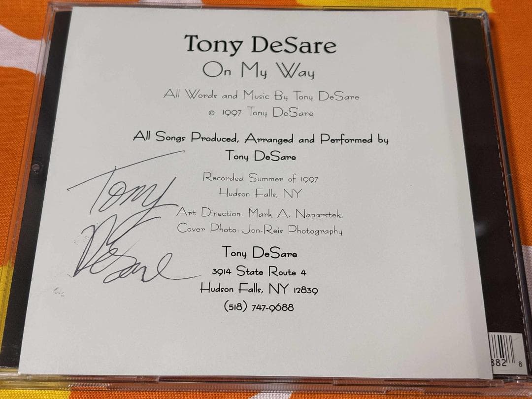 洋楽 Tony DeSare On My Way CD