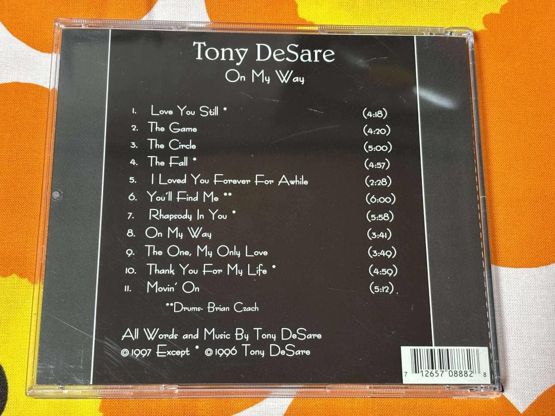 洋楽 Tony DeSare On My Way CD