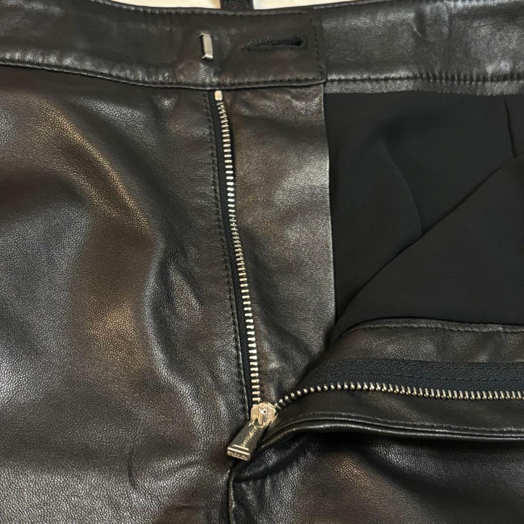 ディースクエアード　ショートパンツ　レザー100%　ラムレザー　羊革　ショーパン