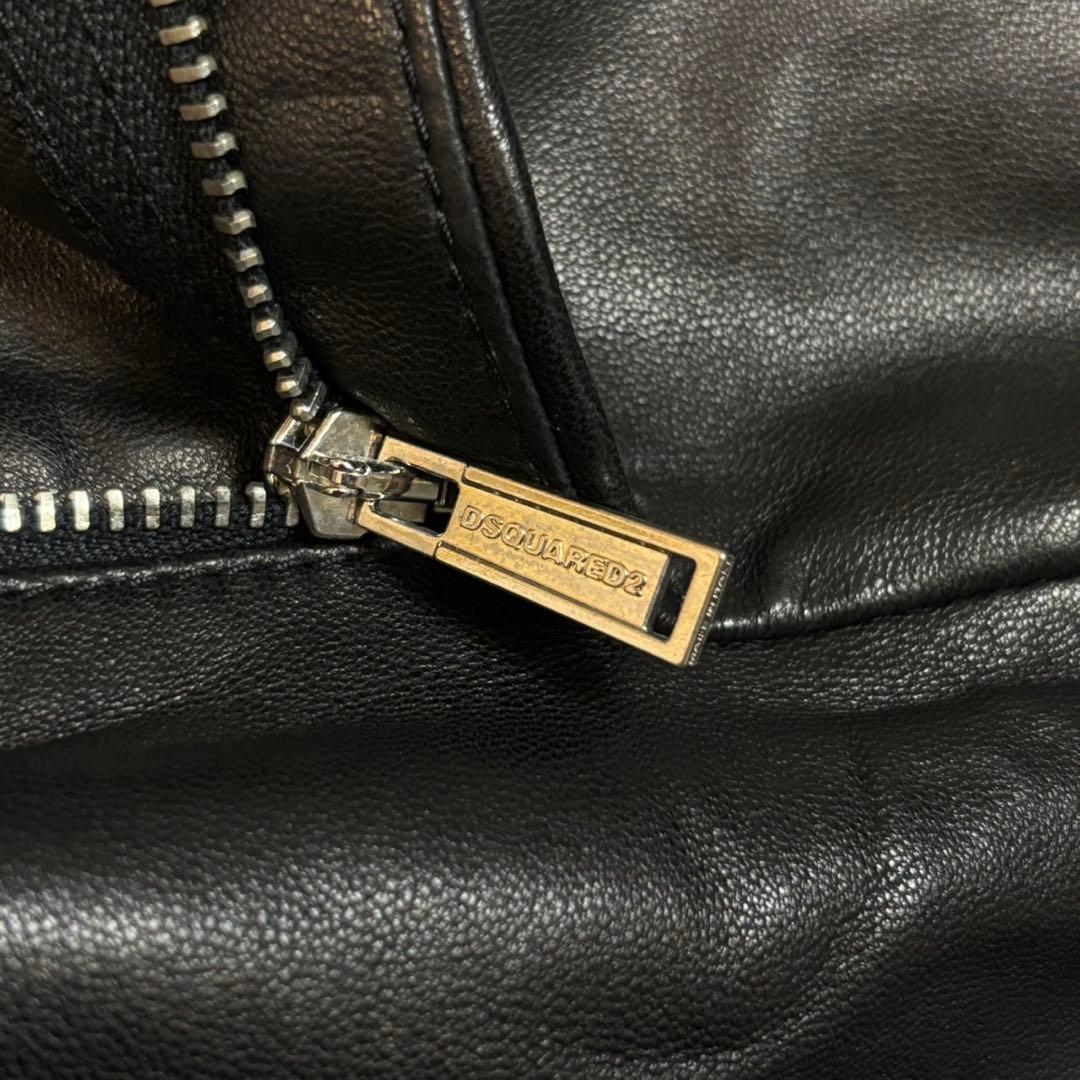 ディースクエアード　ショートパンツ　レザー100%　ラムレザー　羊革　ショーパン