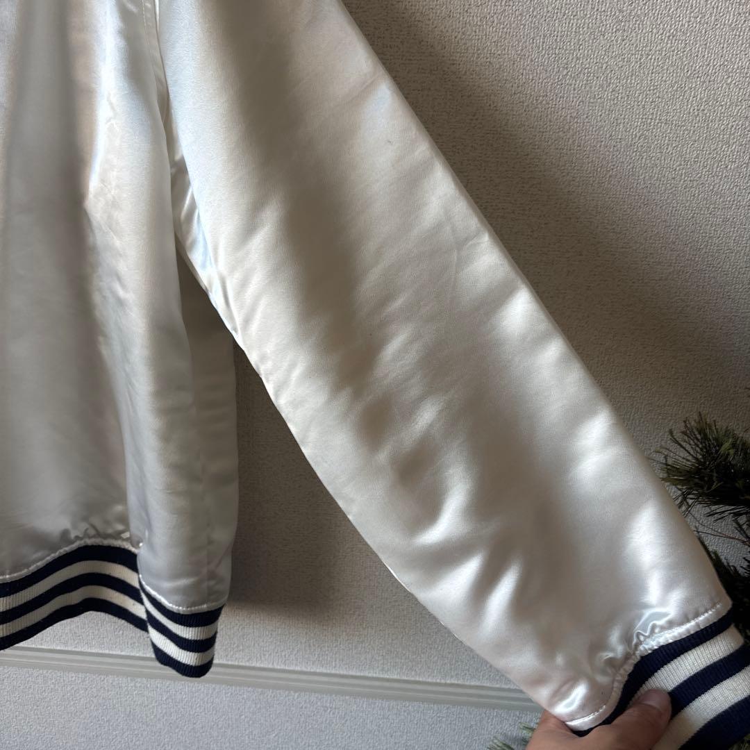 Supreme サテンスタジャン ホワイト