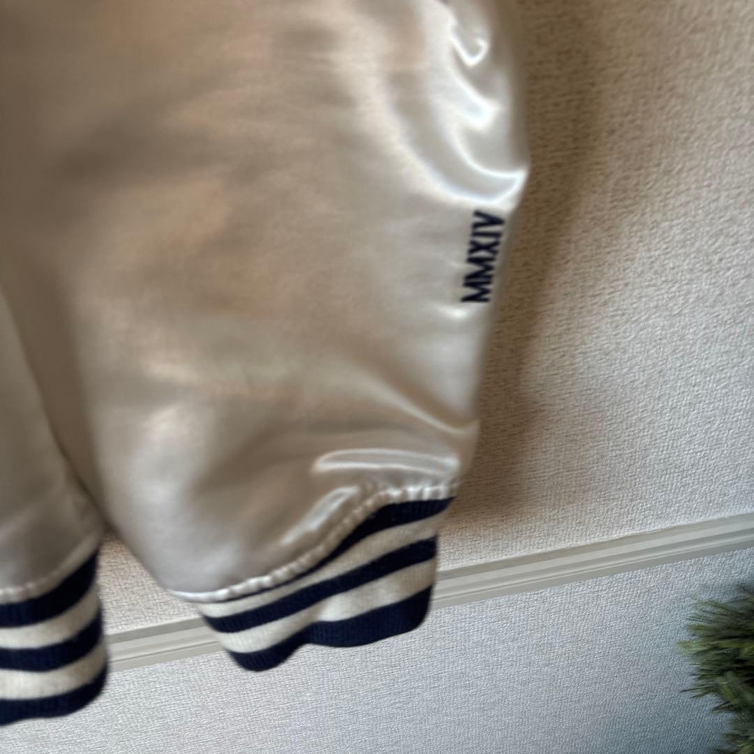 Supreme サテンスタジャン ホワイト