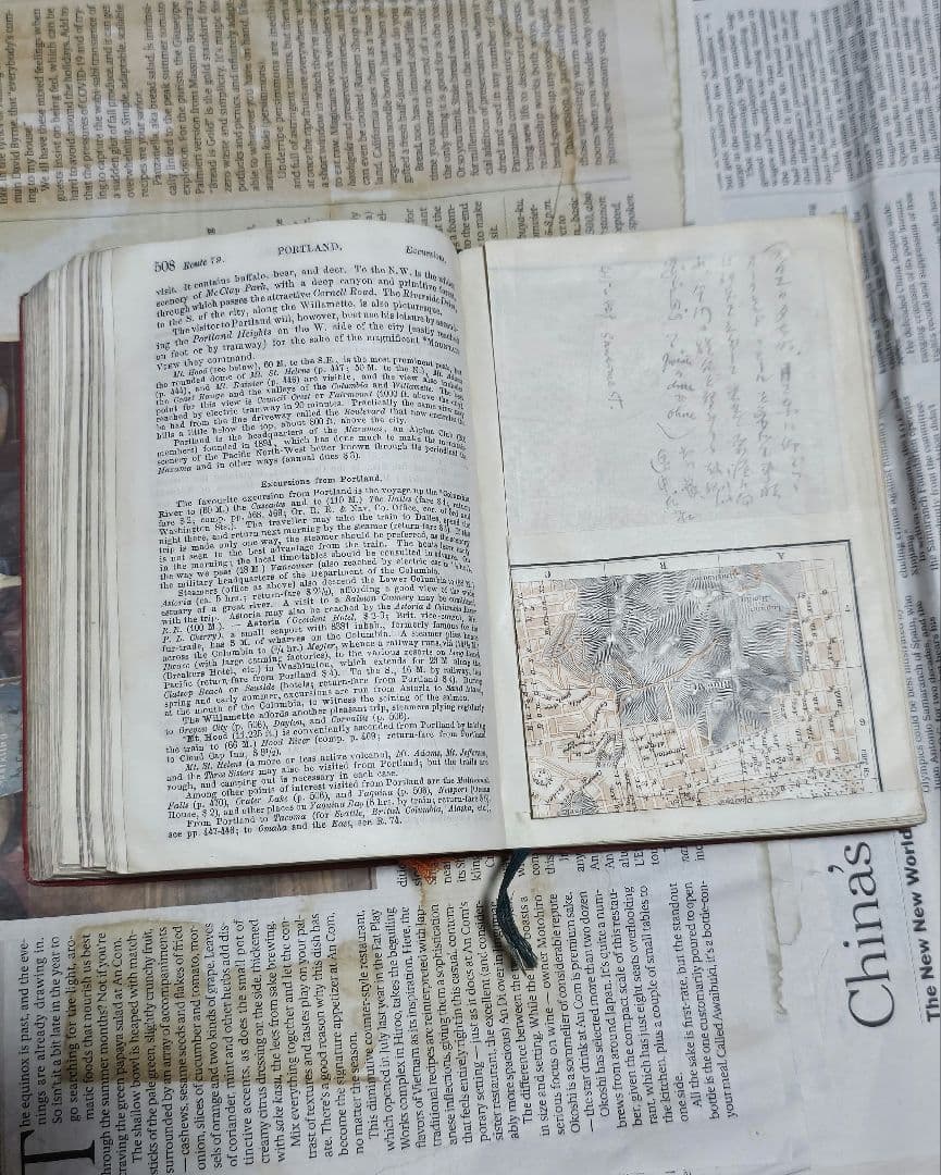 洋書古書地図1909年