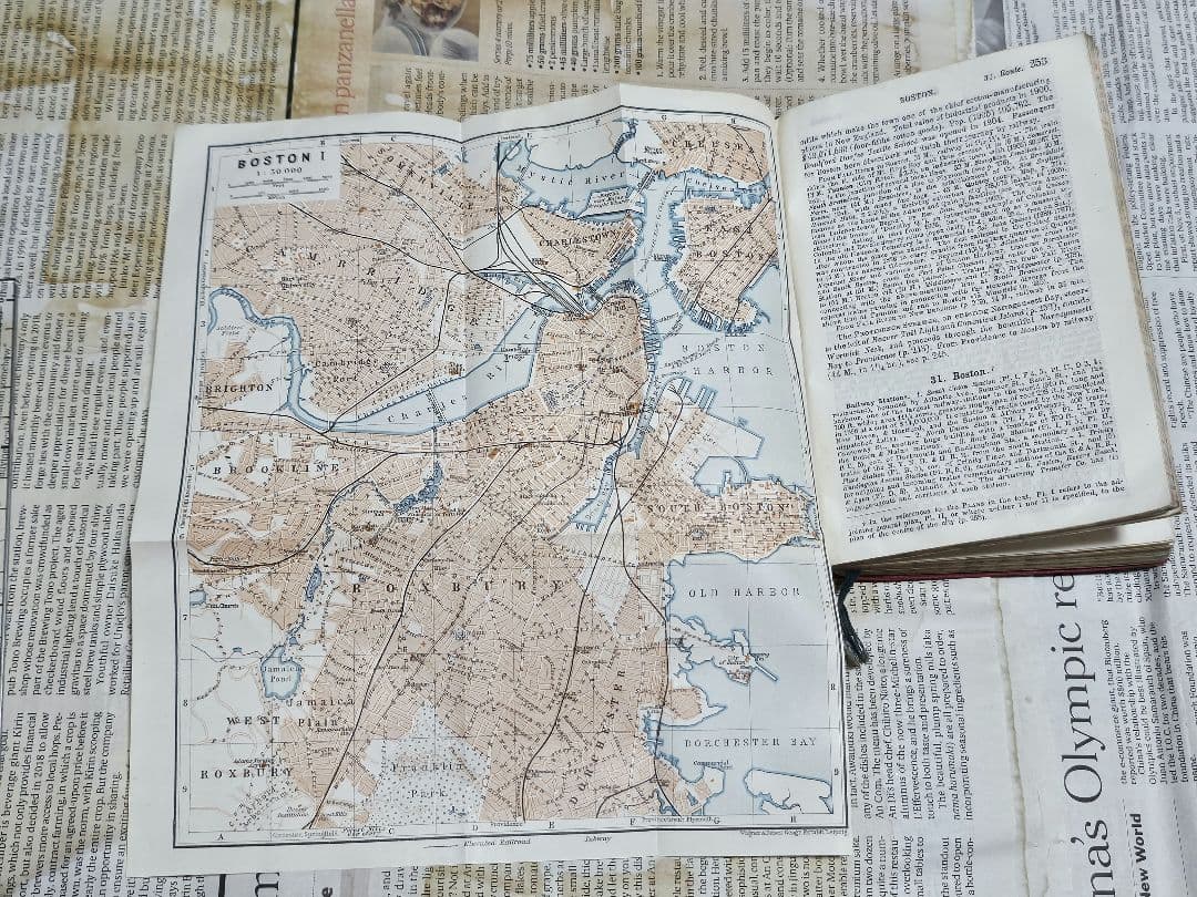 洋書古書地図1909年