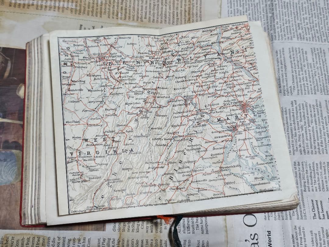 洋書古書地図1909年