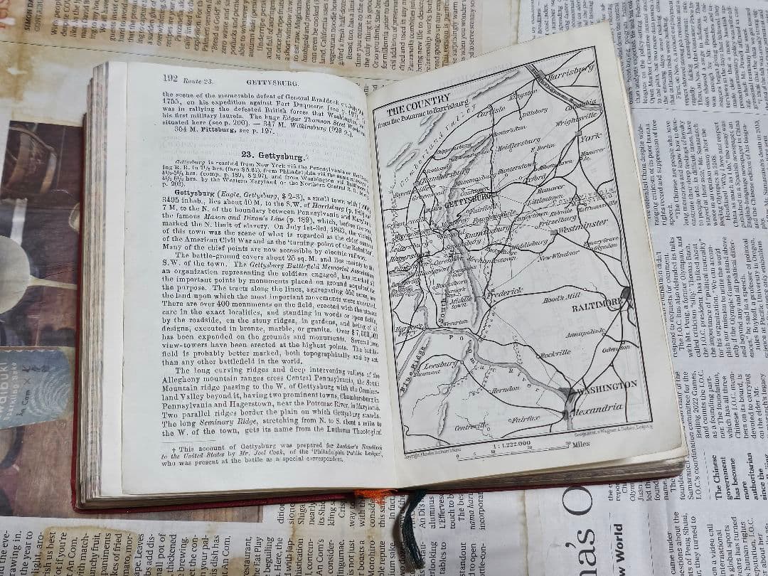 洋書古書地図1909年