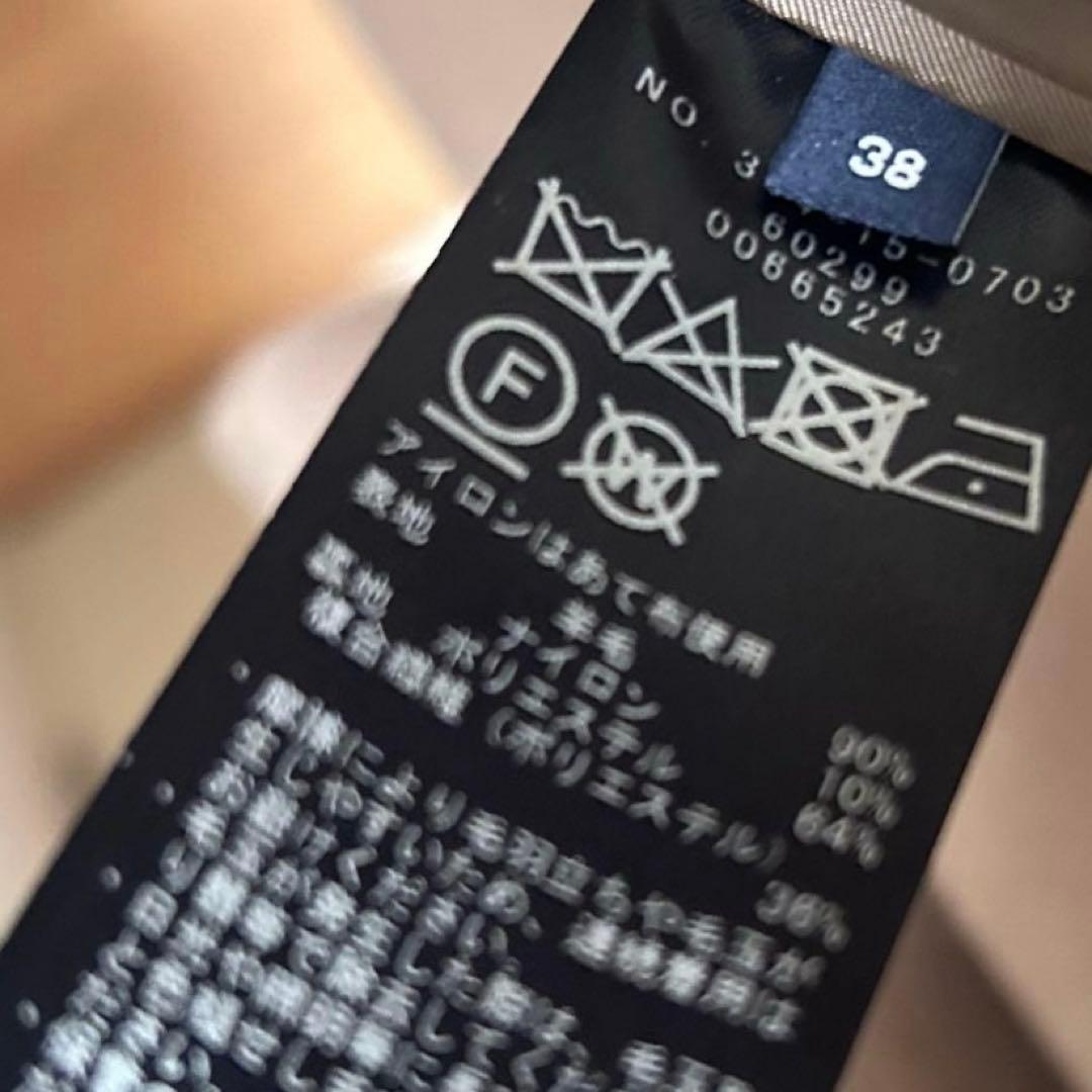 最終✨シップス24AW シャルム ビーバー ノーカラー ロング コート　ブラウン