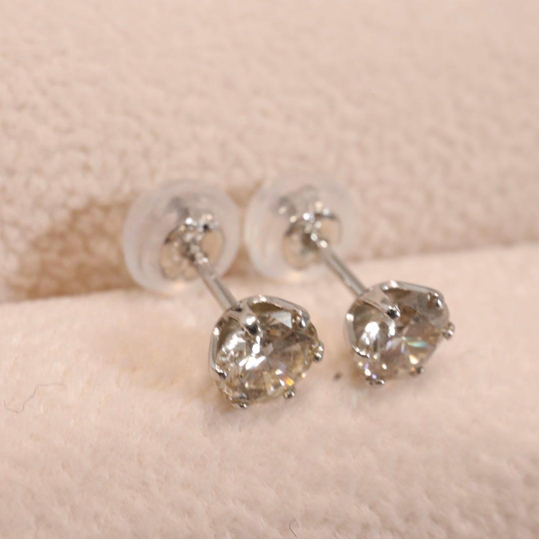 まる様【新品未使用】鑑定書付✨ハート＆キューピッド　天然ダイヤモンド ピアス