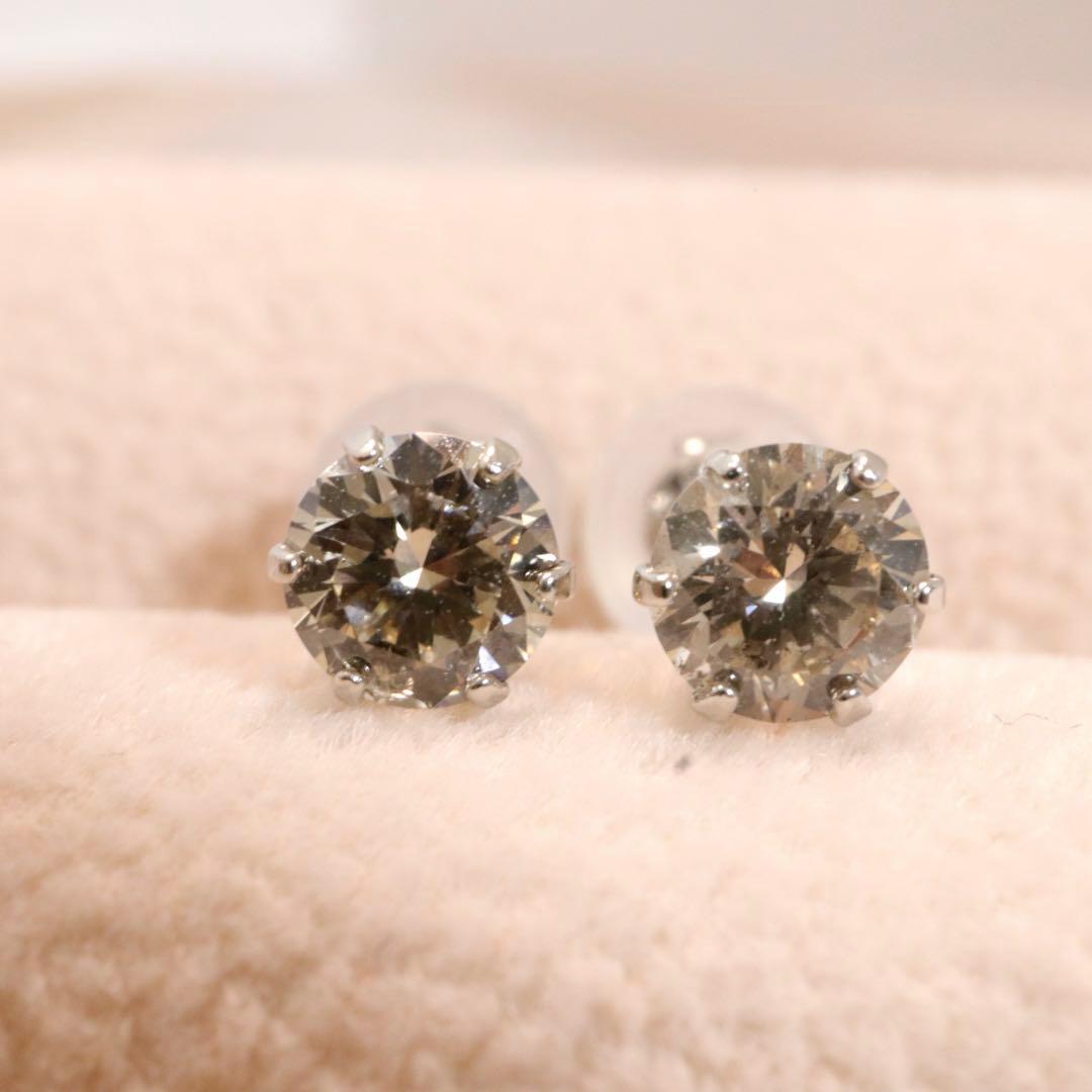 まる様【新品未使用】鑑定書付✨ハート＆キューピッド　天然ダイヤモンド ピアス