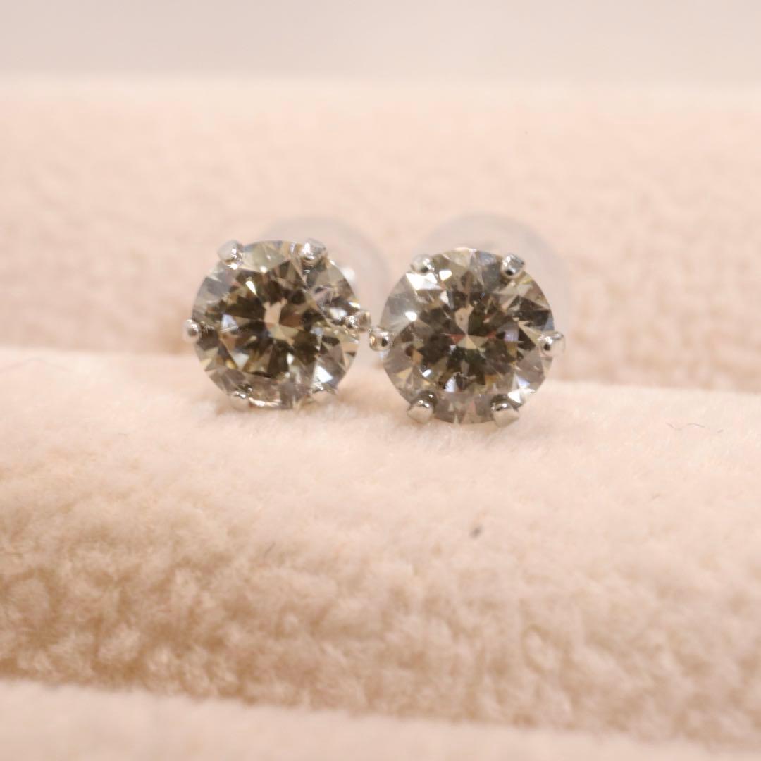 まる様【新品未使用】鑑定書付✨ハート＆キューピッド　天然ダイヤモンド ピアス