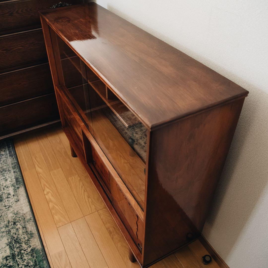 水屋箪笥/レトロな木製キャビネット