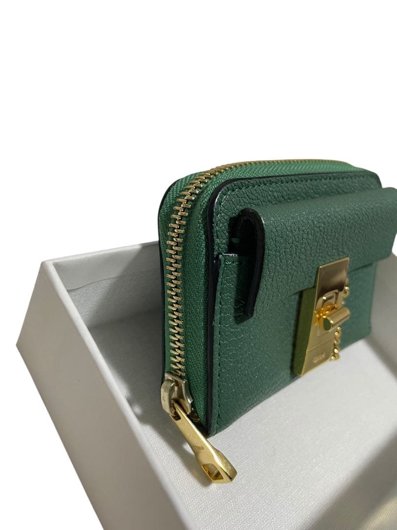 【美品】Chloe クロエ　ドリューミニ財布　グリーン