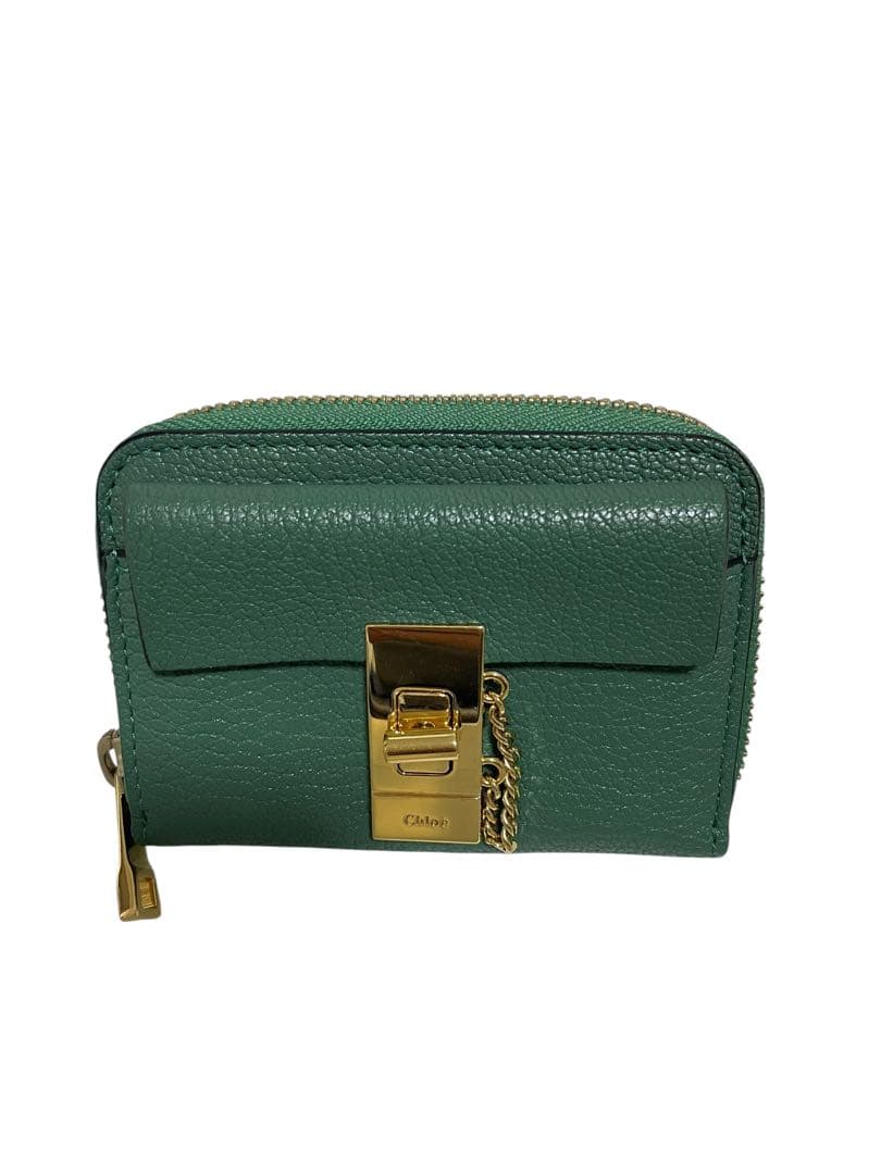 【美品】Chloe クロエ　ドリューミニ財布　グリーン