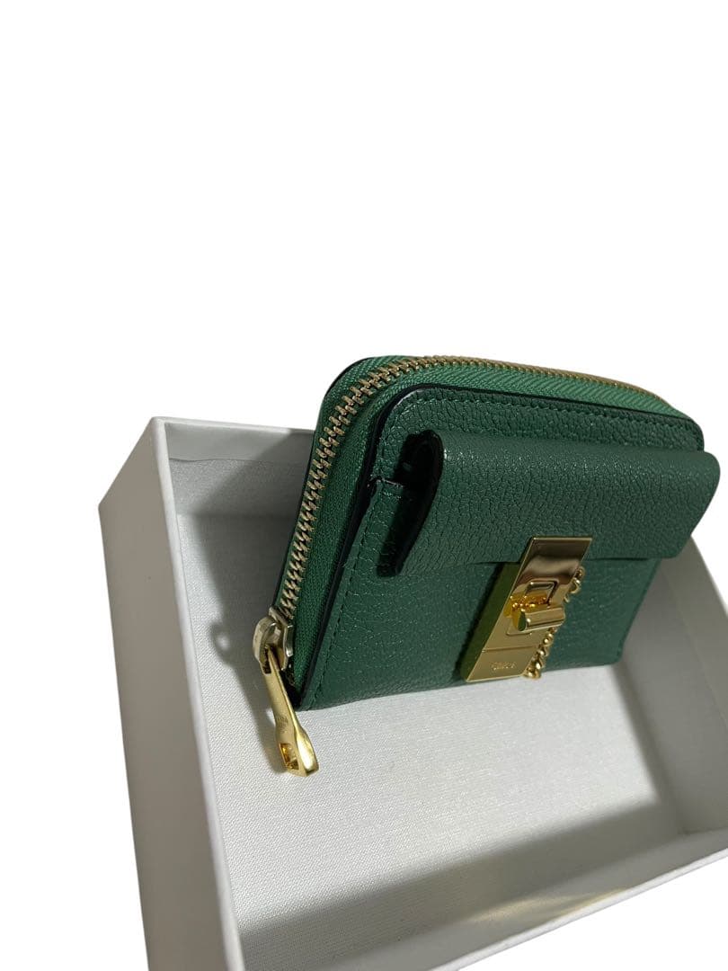 【美品】Chloe クロエ　ドリューミニ財布　グリーン
