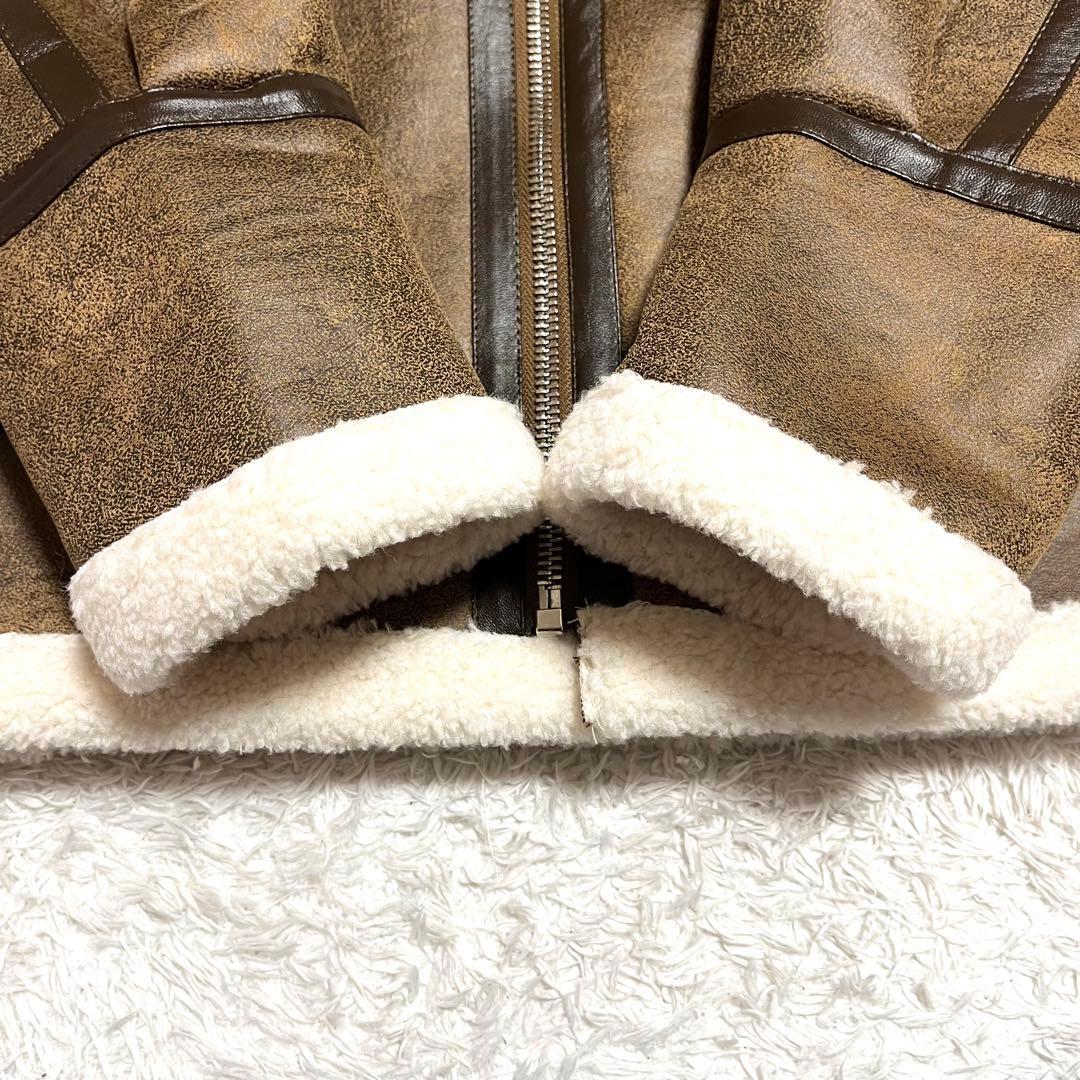 ✨新品未使用✨RISELIN リアルムートンジャケット 羊革 B-3 XLサイズ