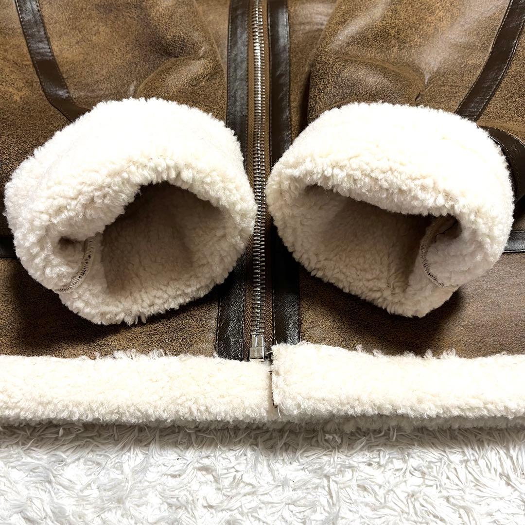 ✨新品未使用✨RISELIN リアルムートンジャケット 羊革 B-3 XLサイズ