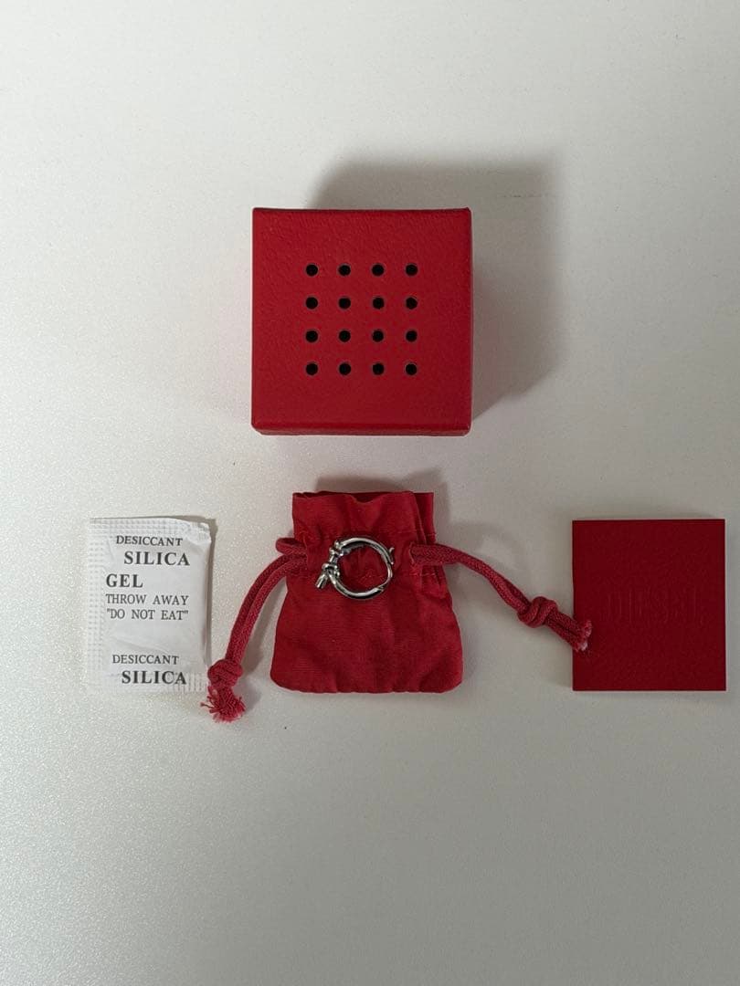 Diesel シルバー フープピアス　片耳用