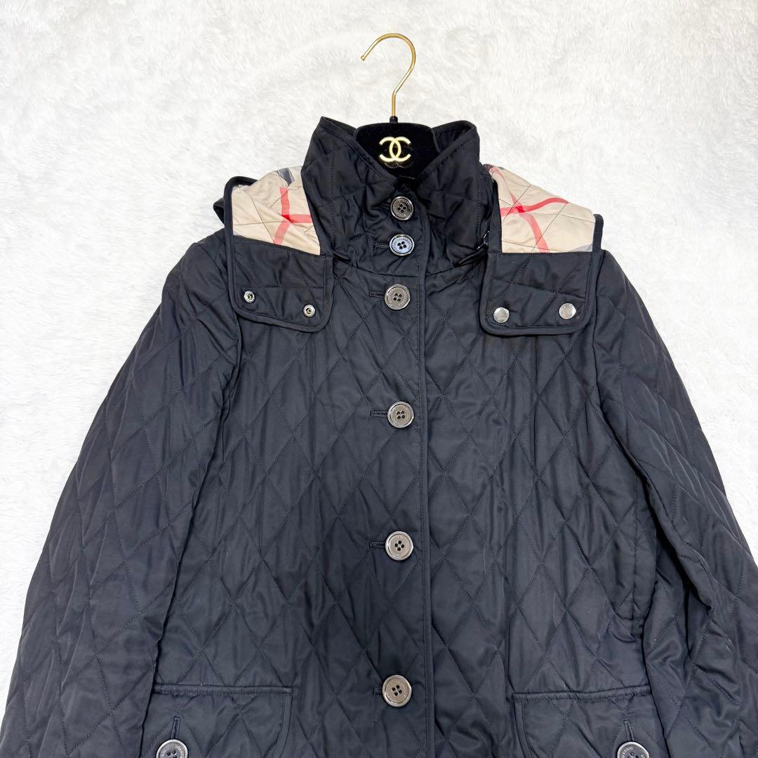 【美品✨】バーバリー ロンドン フード付キルティングコート 9 2way