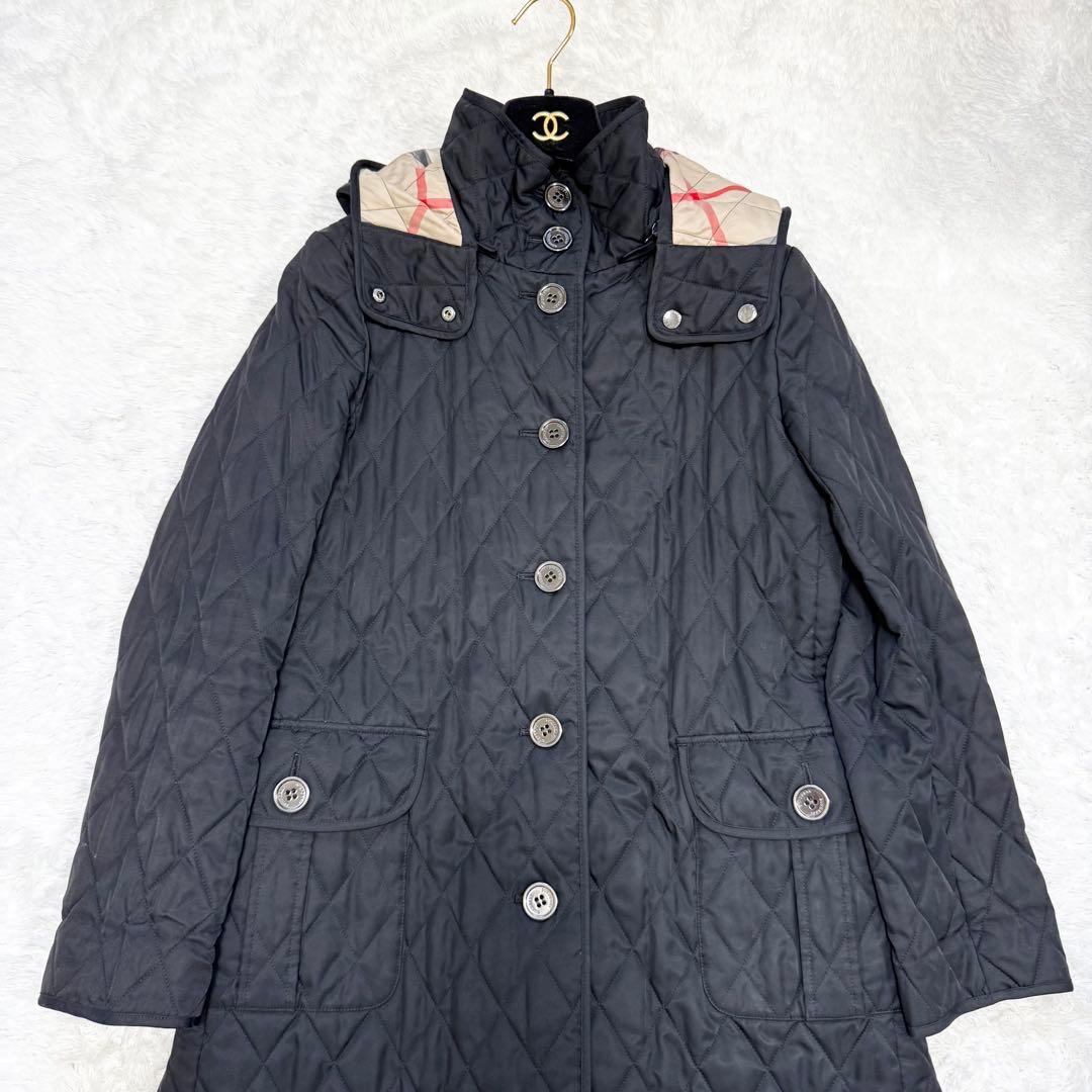 【美品✨】バーバリー ロンドン フード付キルティングコート 9 2way
