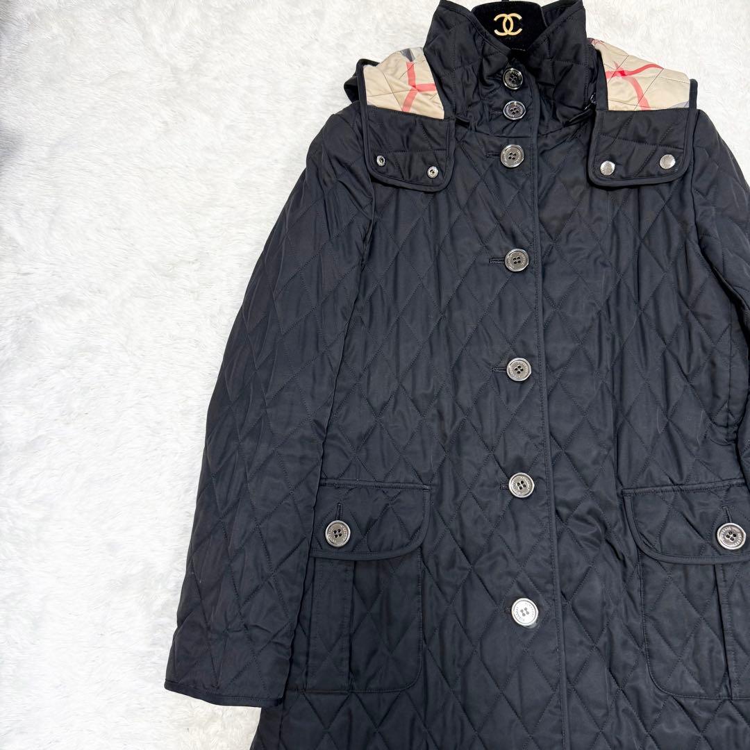 【美品✨】バーバリー ロンドン フード付キルティングコート 9 2way