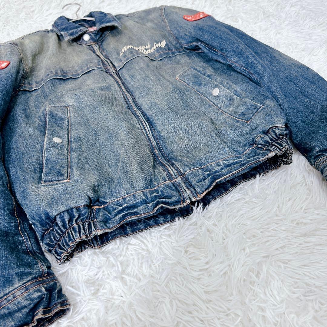 SIMPSON デニム レーシング　ジャケット 中綿 M 刺繍ロゴ　シンプソン