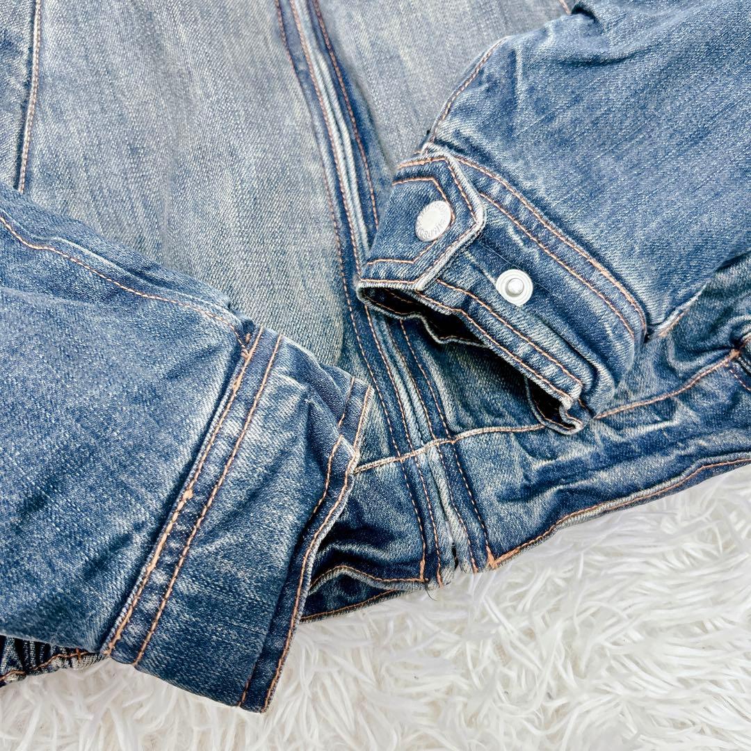 SIMPSON デニム レーシング　ジャケット 中綿 M 刺繍ロゴ　シンプソン