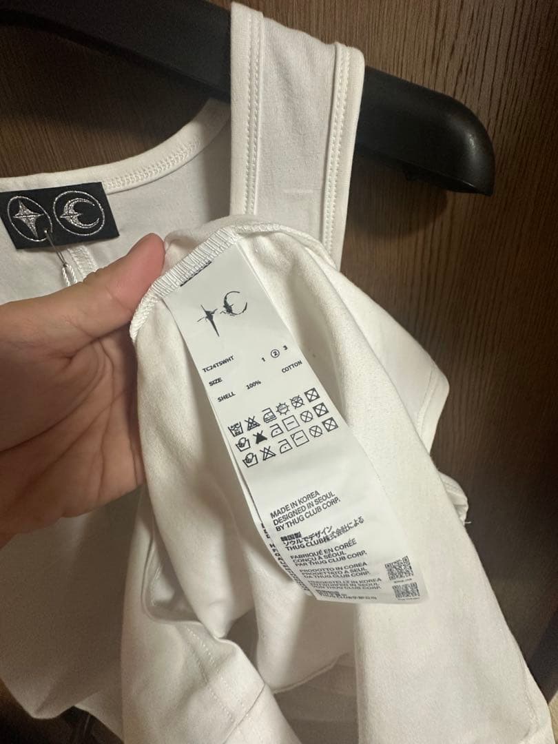 THUG CLUB Tank Top White 2 サグクラブ　タンクトップ