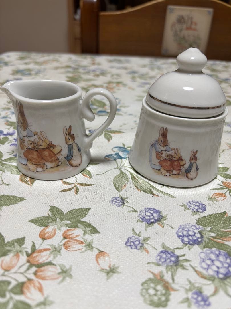 ピーターラビットティーセット　バスケット付き