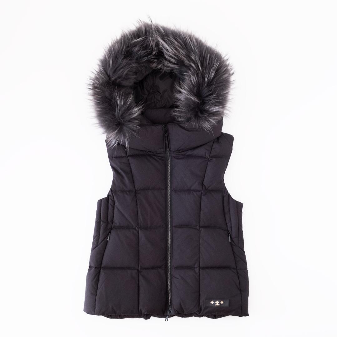 TATRAS タトラス ZALAGA ザラガ ダウンベスト ブラック ファーLL