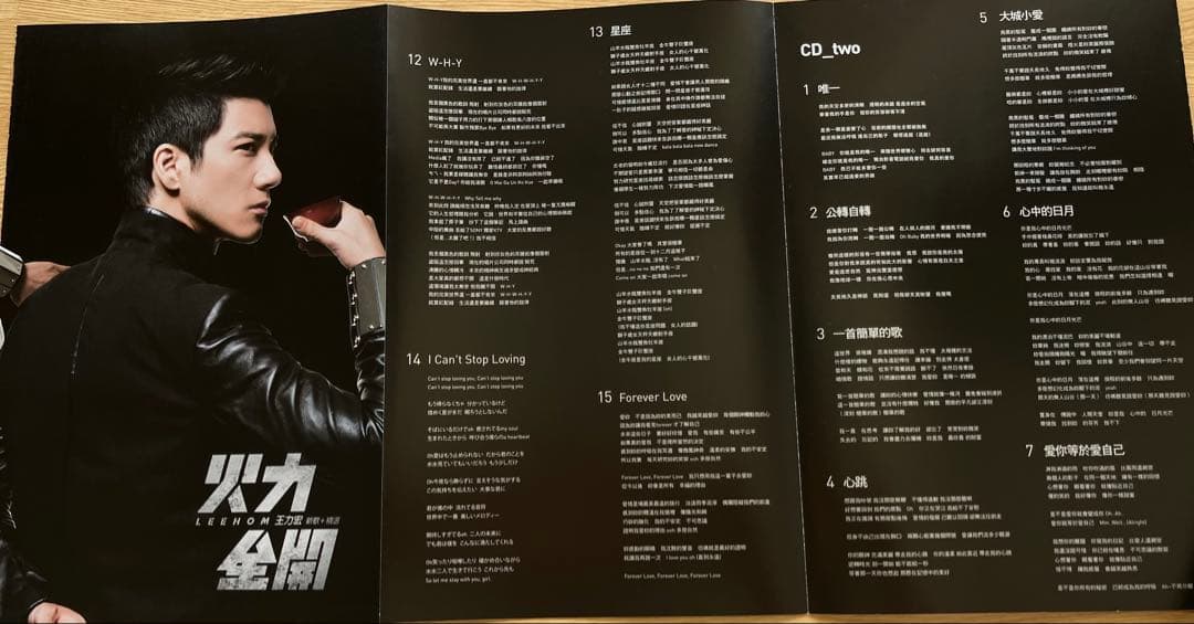 ★本人直筆サイン入り★王力宏（ワンリーホン）「火力全開」CD2枚組　台湾精装版