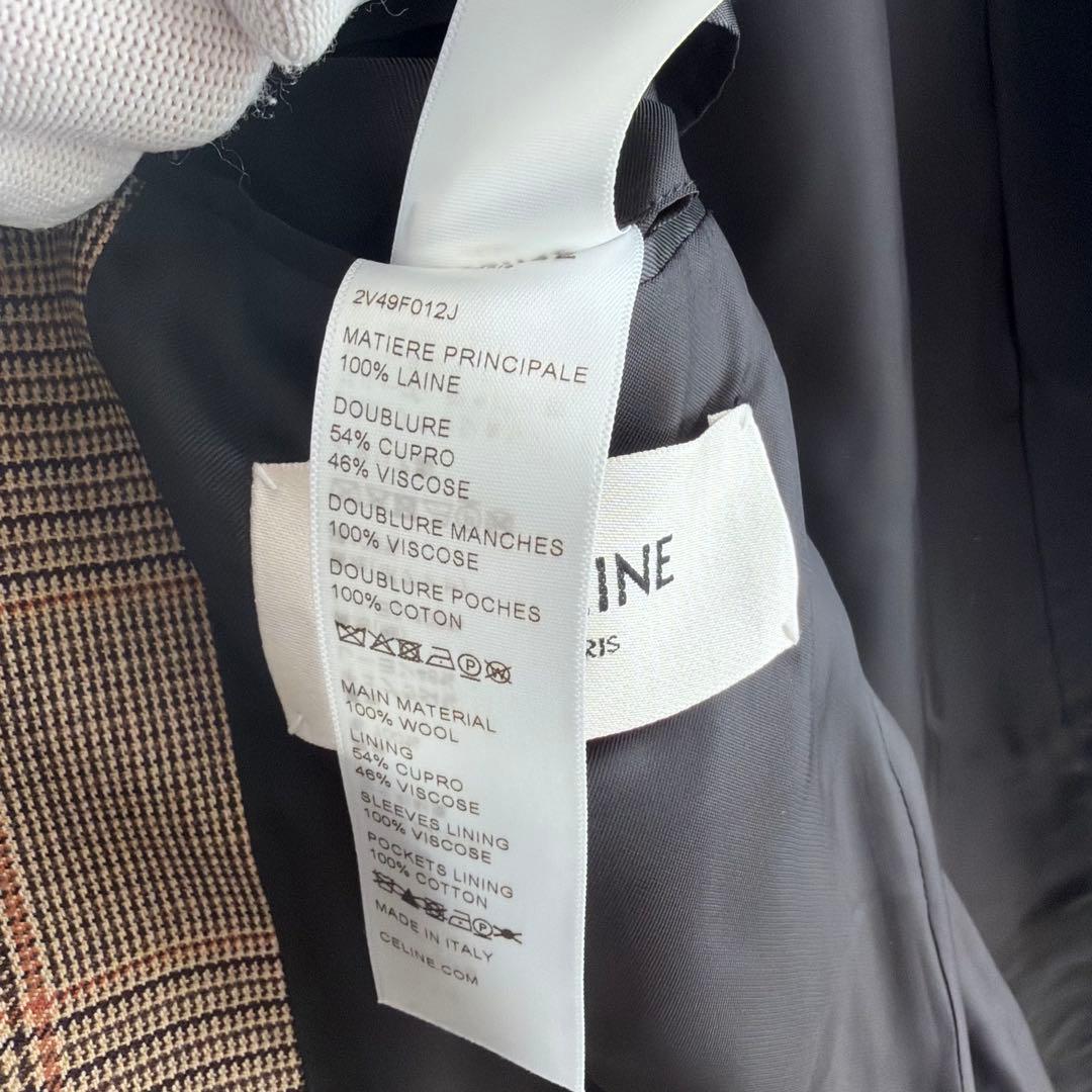 【未使用級✨】CELINE 　テーラードジャケット　エディ　36 ハンガー付き