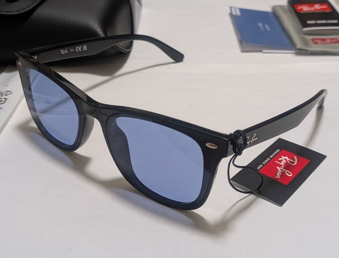 【新品】レイバン RB4391D 601/80 65サイズ ブルー サングラス