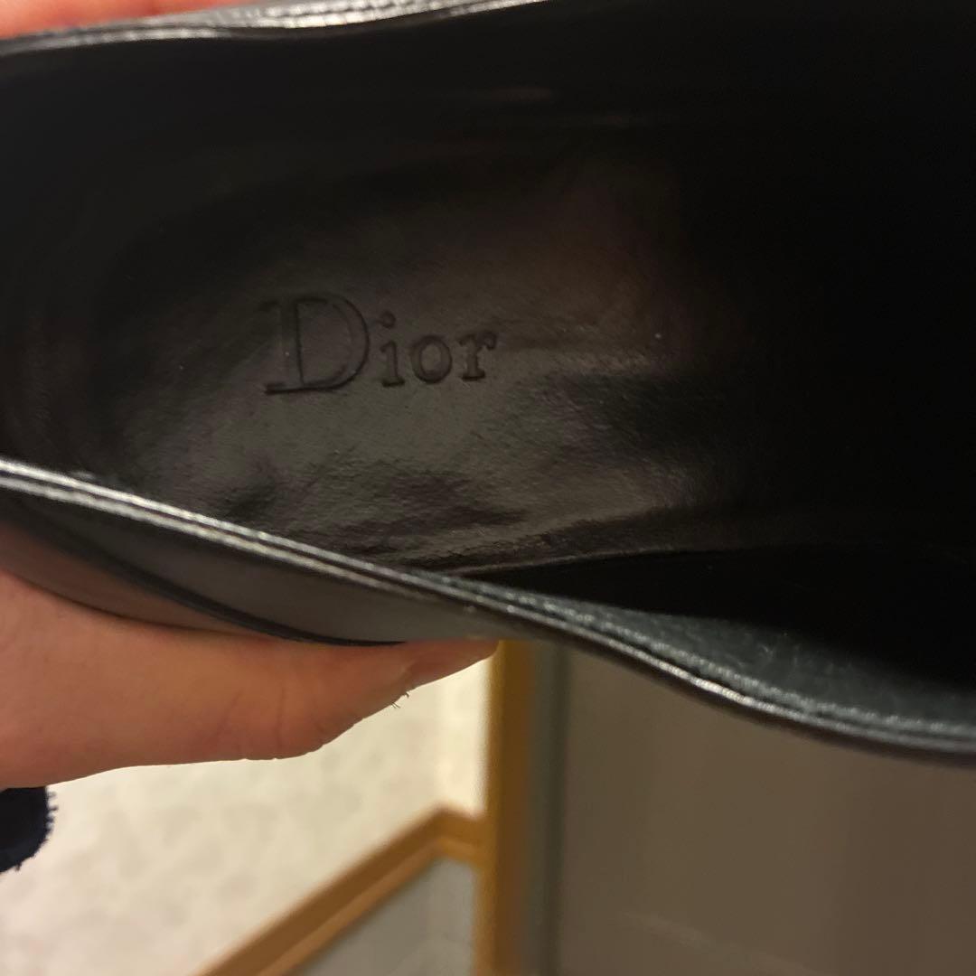 DIOR HOMME バイカラー　ポインテッドレザーシューズ　エディ期