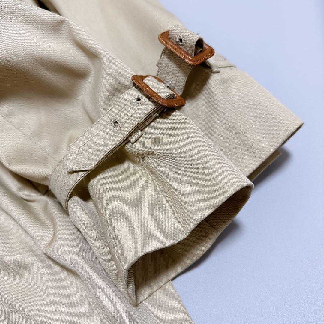 美品 アクアスキュータム トレンチコート ヴィンテージ クラブチェック マキシ丈