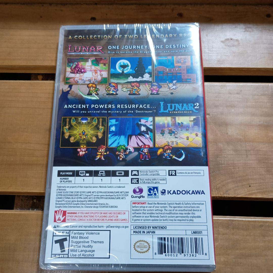 輸入版　Switch　ルナ　LUNAR Remastered　リマスター