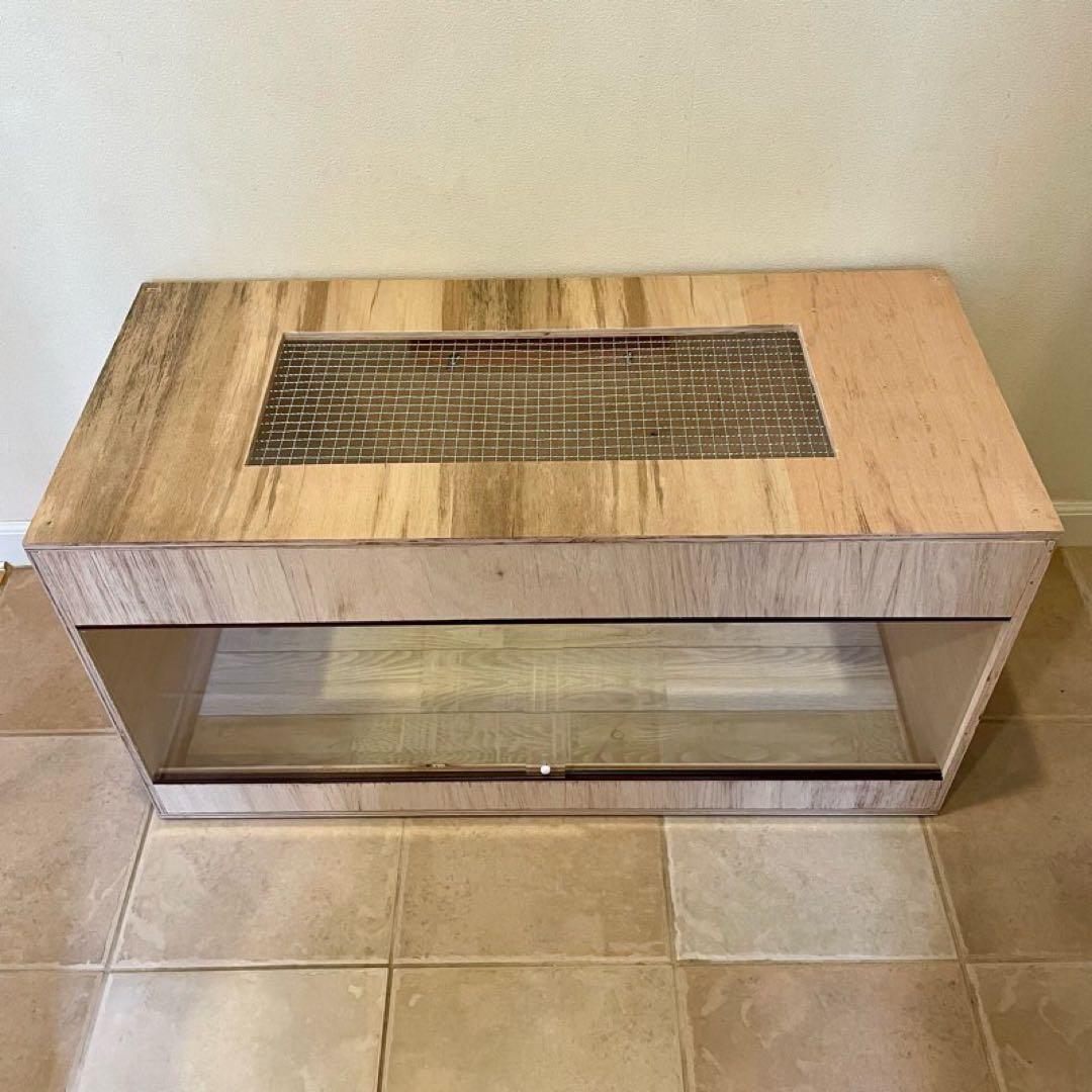 爬虫類ケージ　木製ケージ　ハリネズミ フトアゴ　フルオプション送料込み