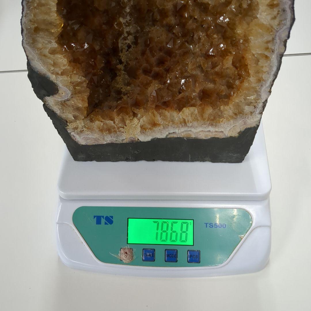 値下　シトリンドーム　高さ35cm