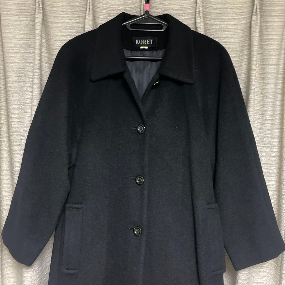 未使用★KORETカシミヤ100%チェスターコートＬレディース★マルイで購入