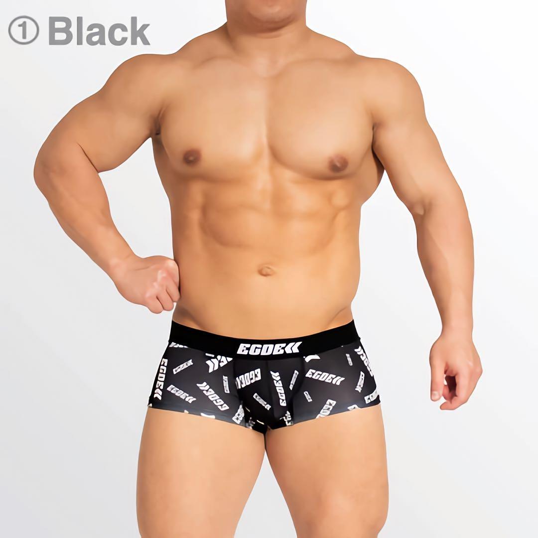 EGDE エッジ　ANIMA ボクサー　ローライズ　ロゴ　サポーター　M