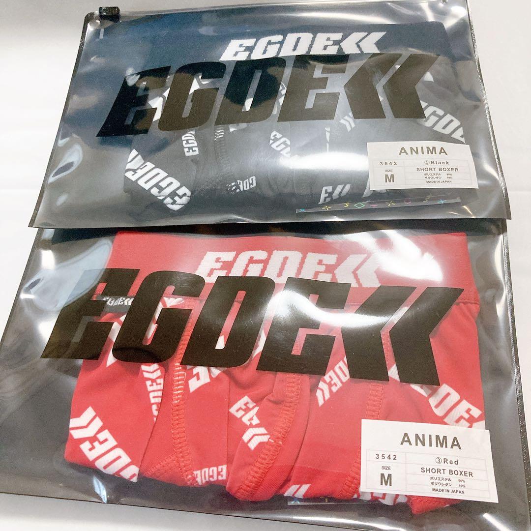 EGDE エッジ　ANIMA ボクサー　ローライズ　ロゴ　サポーター　M